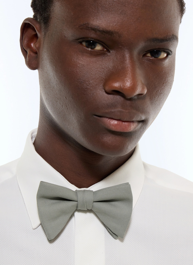 Nœud papillon homme vert sauge laine vierge Fursac - F2NPAP-GV48-H005