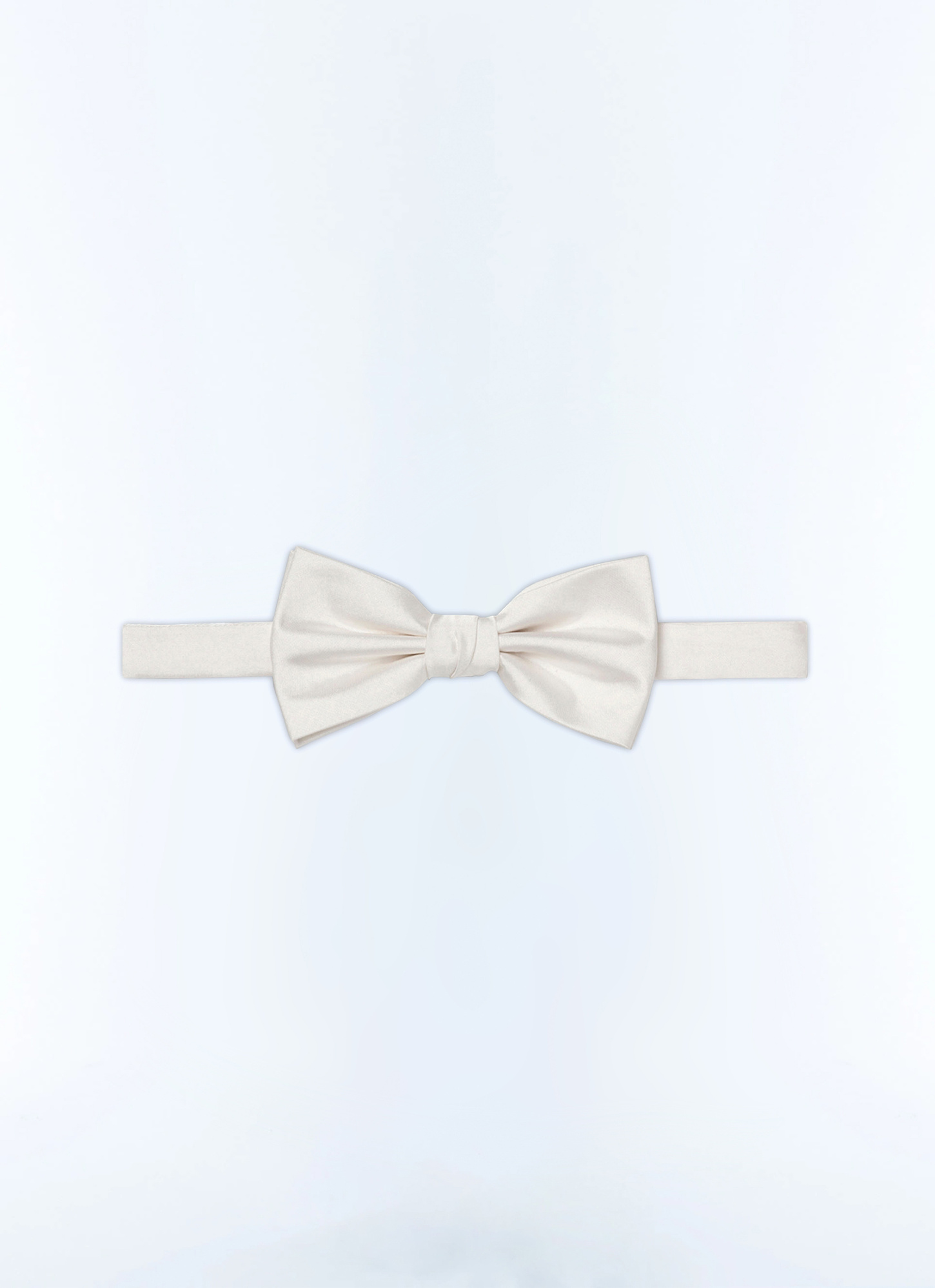 Nœud papillon homme ecru satin de soie Fursac - D2NPAP-D214-02