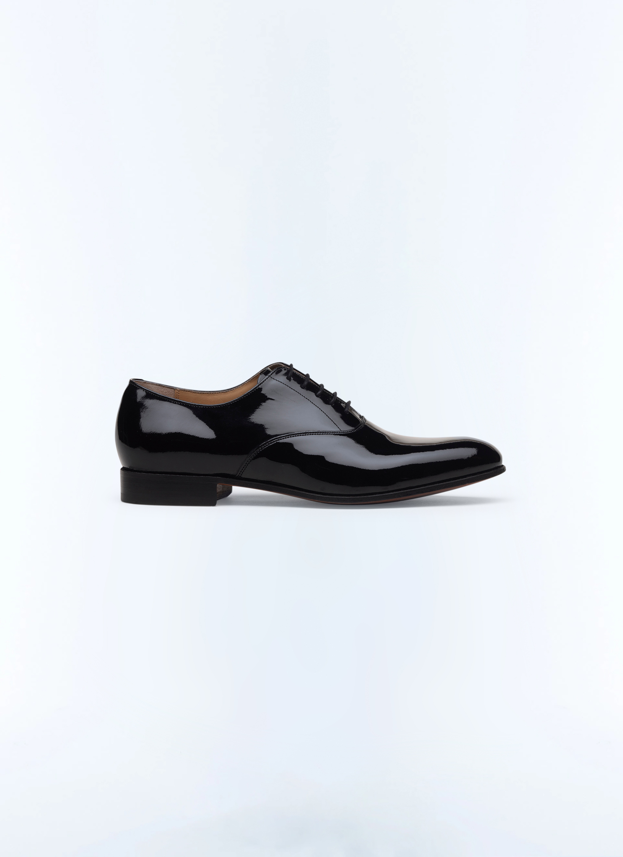 FURSAC - Black patent leather Oxford - Men - Size 45 - Black - Wedding - Ceremony Collection