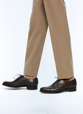 Brown leather Oxford captoe - LRICHE-EC01-18