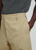 Pantalon chino large en gabardine de coton beige - 22EP3VINO-VP06/08