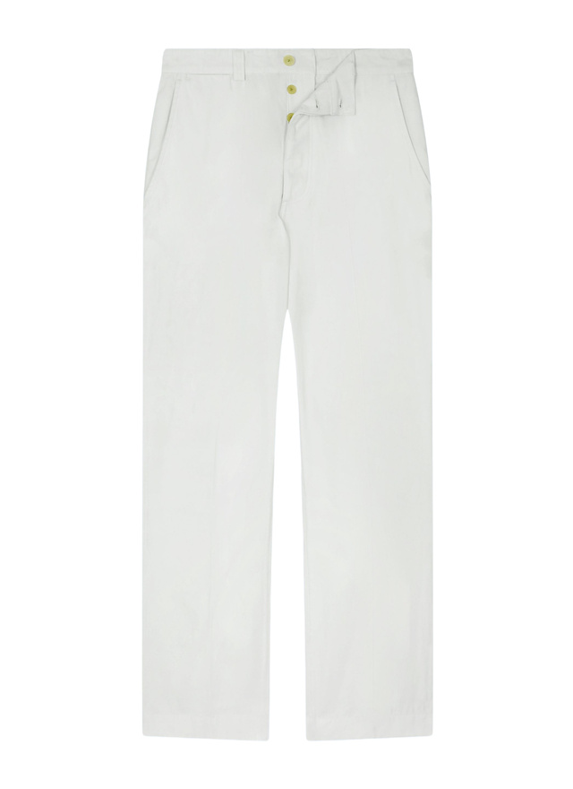 Pantalon chino blanc homme serge de coton Fursac - P3ECKO-FP03-A001