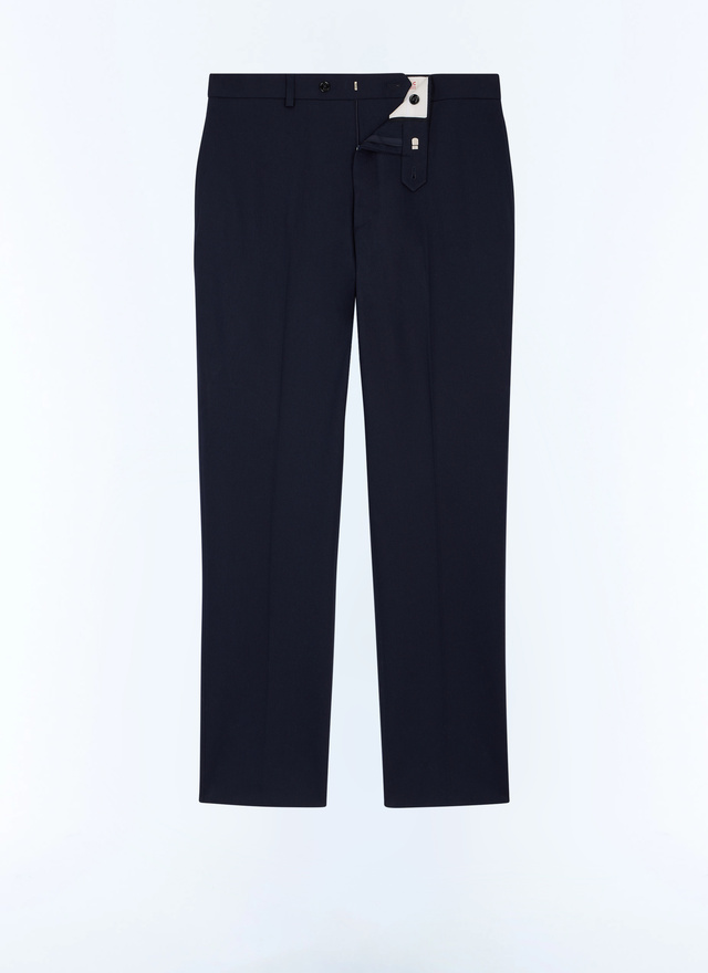 Pantalon chino homme bleu carbone toile de coton biologique Fursac - P3JKIA-AP04-31