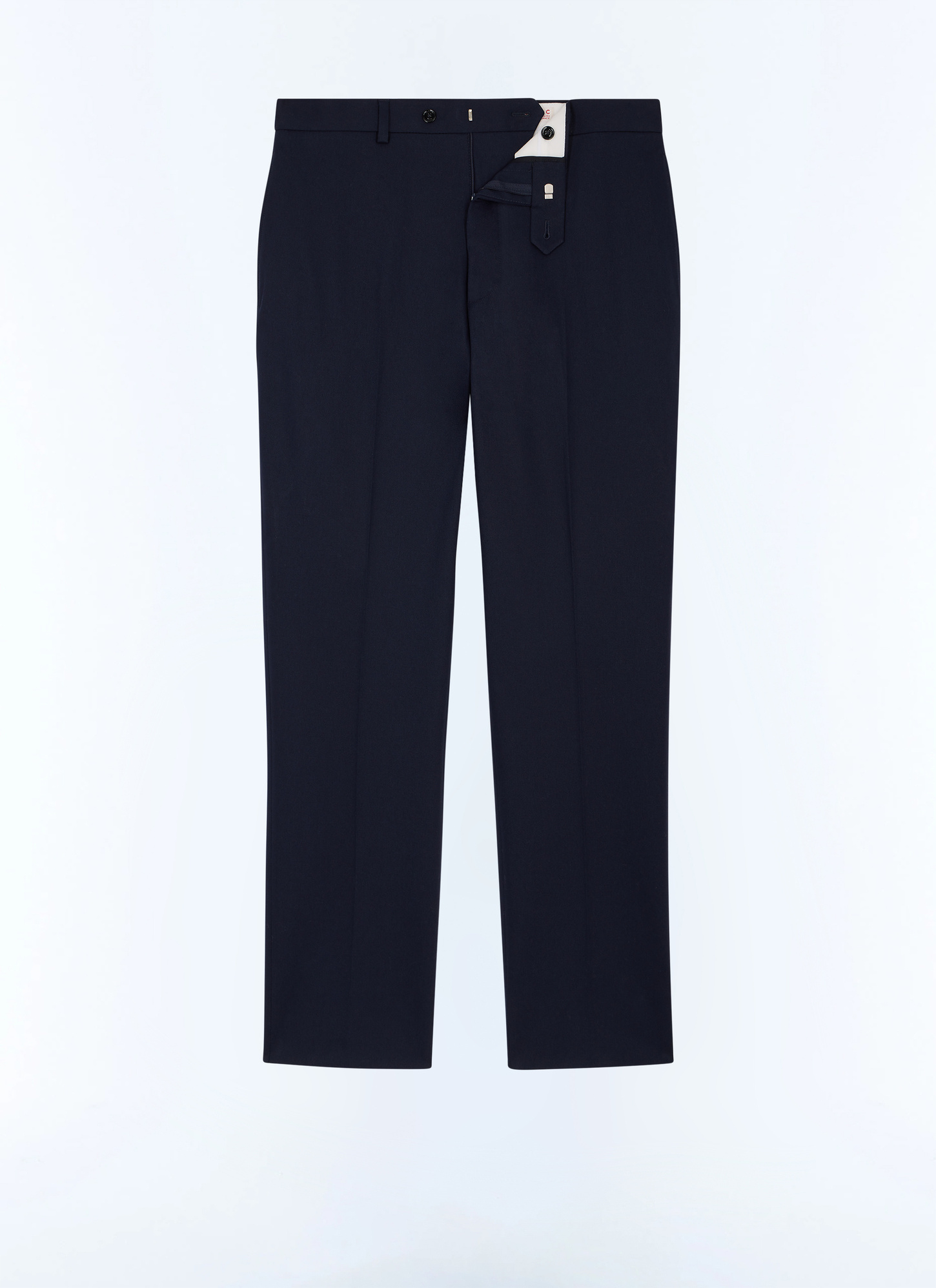 Pantalon chino homme bleu carbone toile de coton biologique Fursac - P3JKIA-AP04-31