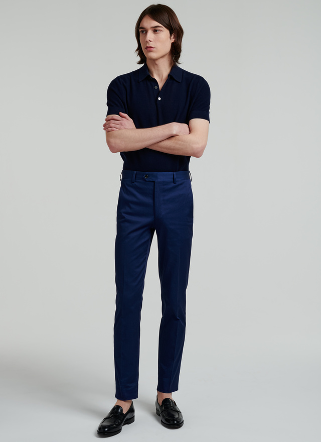 Pantalon chino homme bleu indigo coton et élasthanne Fursac - 22EP3VKIA-VP14/33