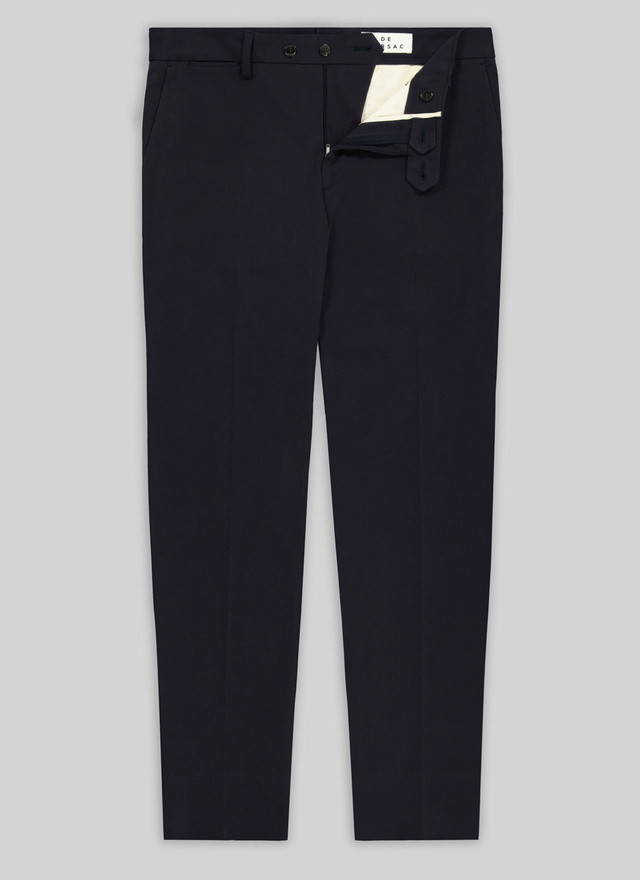 Pantalon chino bleu homme coton Fursac - 21HP3TKIA-TP12/31