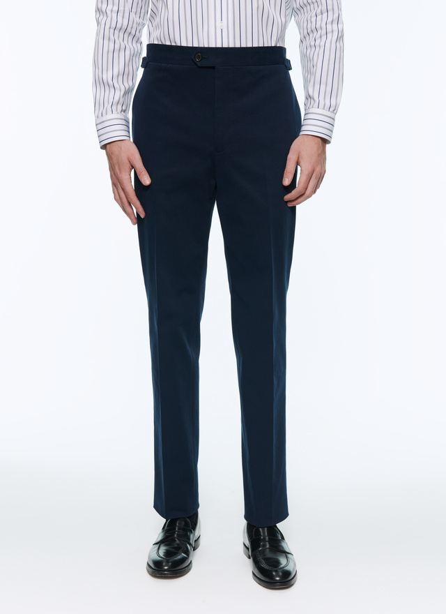 Pantalon chino homme bleu marine coton et élasthanne Fursac - 22HP3ALKO-AP04/31