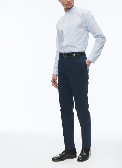 Pantalon chino homme bleu marine coton et élasthanne Fursac - P3VKIA-AP04-31