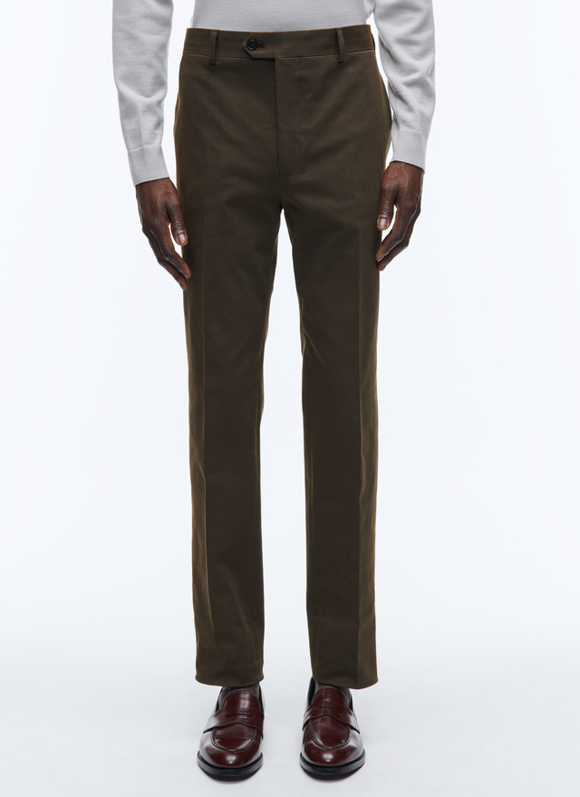 Pantalon chino homme marron coton et élasthanne Fursac - 22HP3VKIA-AP04/19