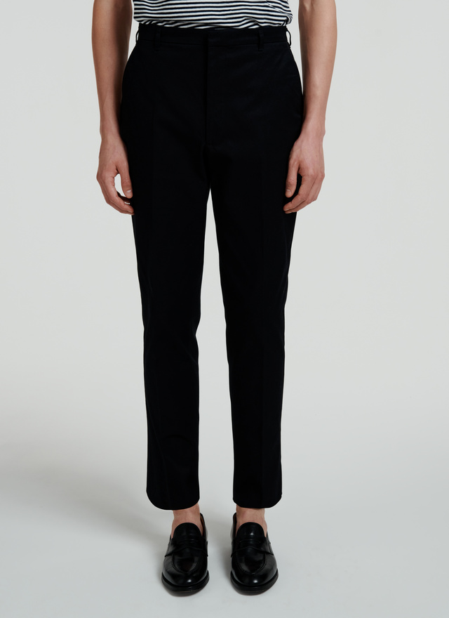 Pantalon chino homme noir coton Fursac - 22EP3VINO-VP06/20