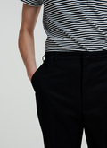 Pantalon chino large en gabardine de coton noir - 22EP3VINO-VP06/20