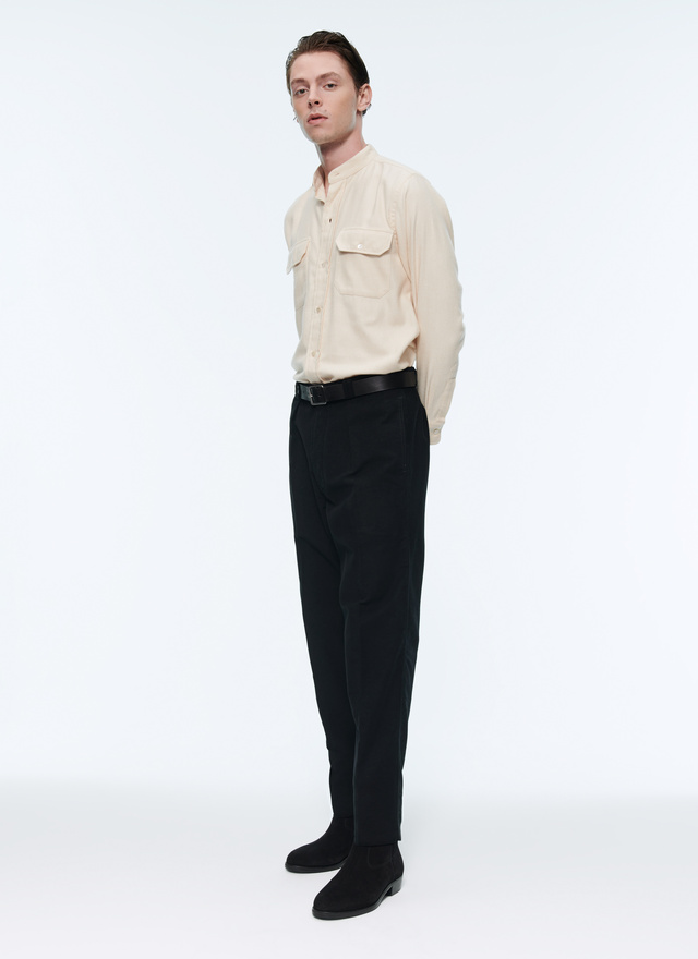 Pantalon chino noir homme Fursac - 22HP3ACNO-AX10/20