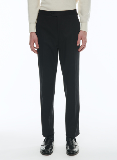 Pantalon chino homme noir gabardine de coton Fursac - P3BXIN-AP04-B020