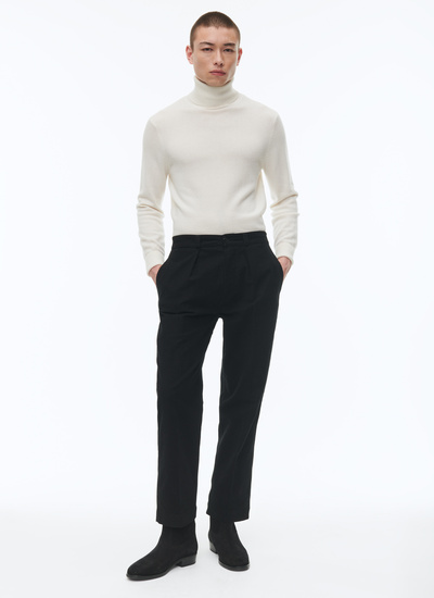 Pantalon chino noir homme Fursac - P3CARO-AX10-20