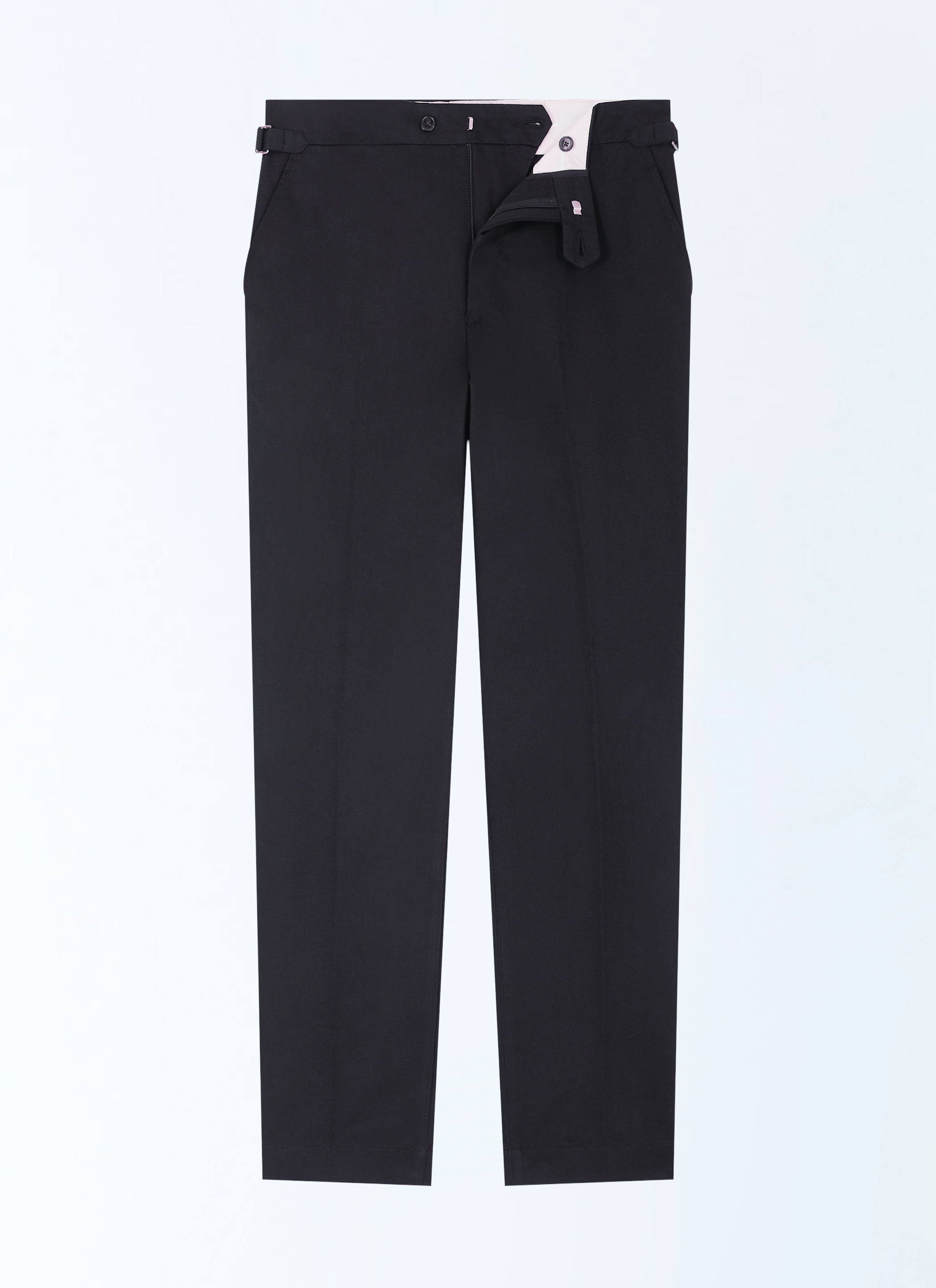 FURSAC - Chino ajusté en toile de coton - Homme - Taille 42 - Noir - Coupe Ajustée