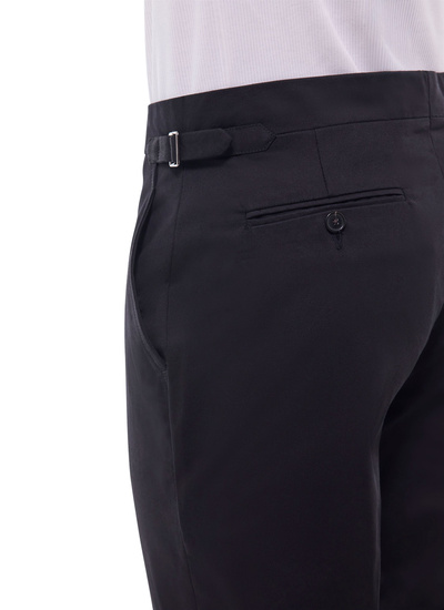 Pantalon chino noir homme toile de coton Fursac - P3FROP-FP03-B020