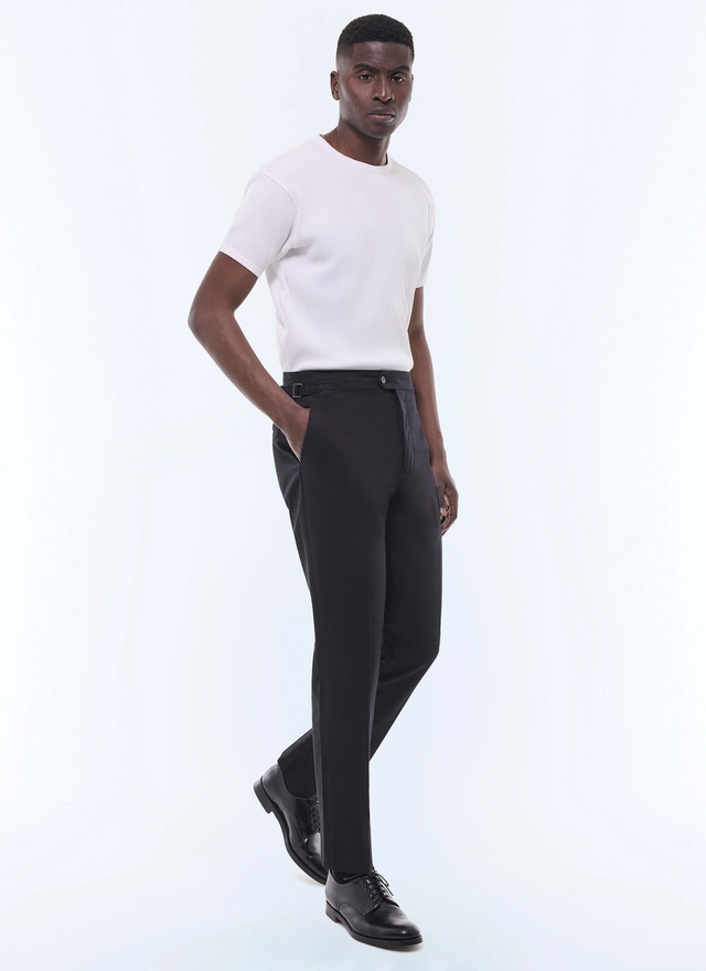 Pantalon chino homme noir toile de coton Fursac - P3FROP-FP03-B020