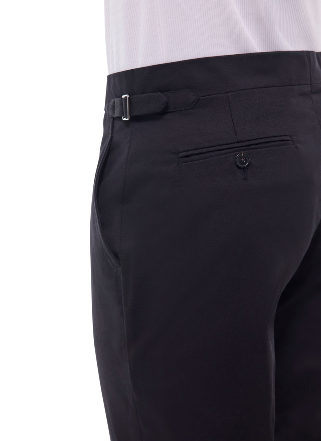 Pantalon chino noir homme toile de coton Fursac - P3FROP-FP03-B020