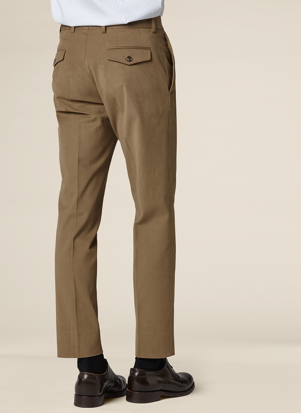 Pantalon Chino Vert Kaki Hp Okia E Pantalon Chino Homme