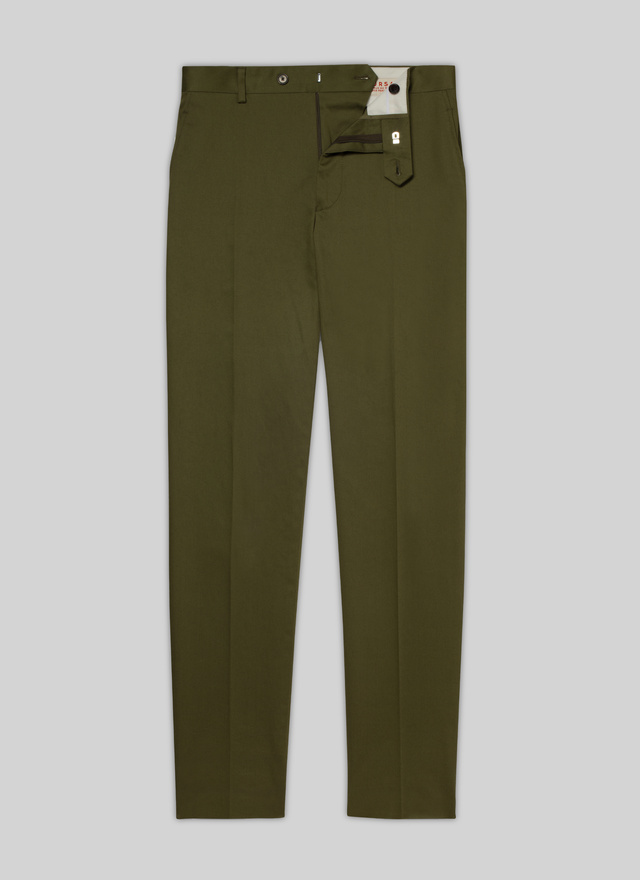 Pantalon chino vert homme coton et élasthanne Fursac - 22EP3VKIA-VP14/40