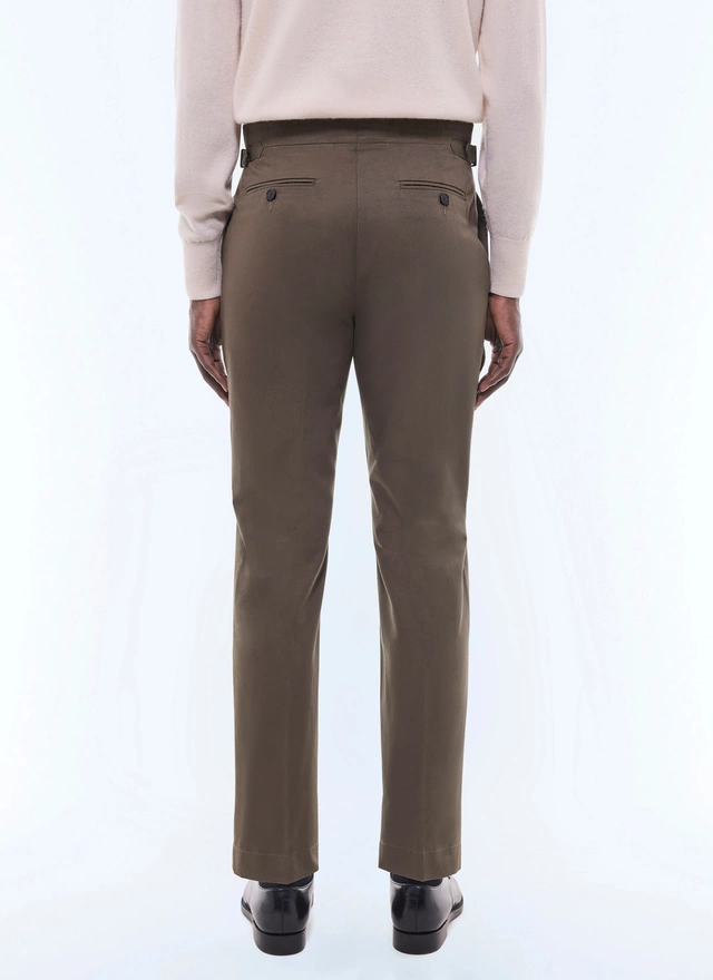 Pantalon chino vert olive homme Fursac - P3FROP-FP03-H015