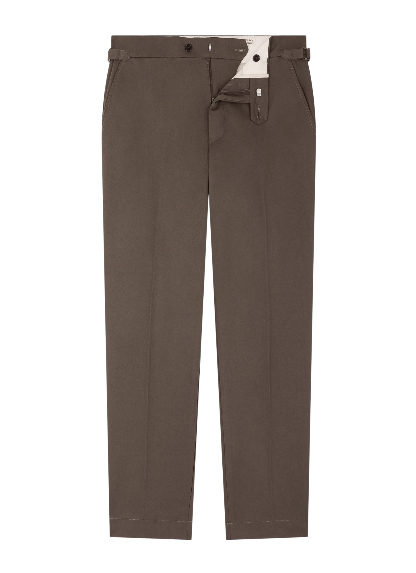 Pantalon chino vert olive homme toile de coton Fursac - P3FROP-FP03-H015