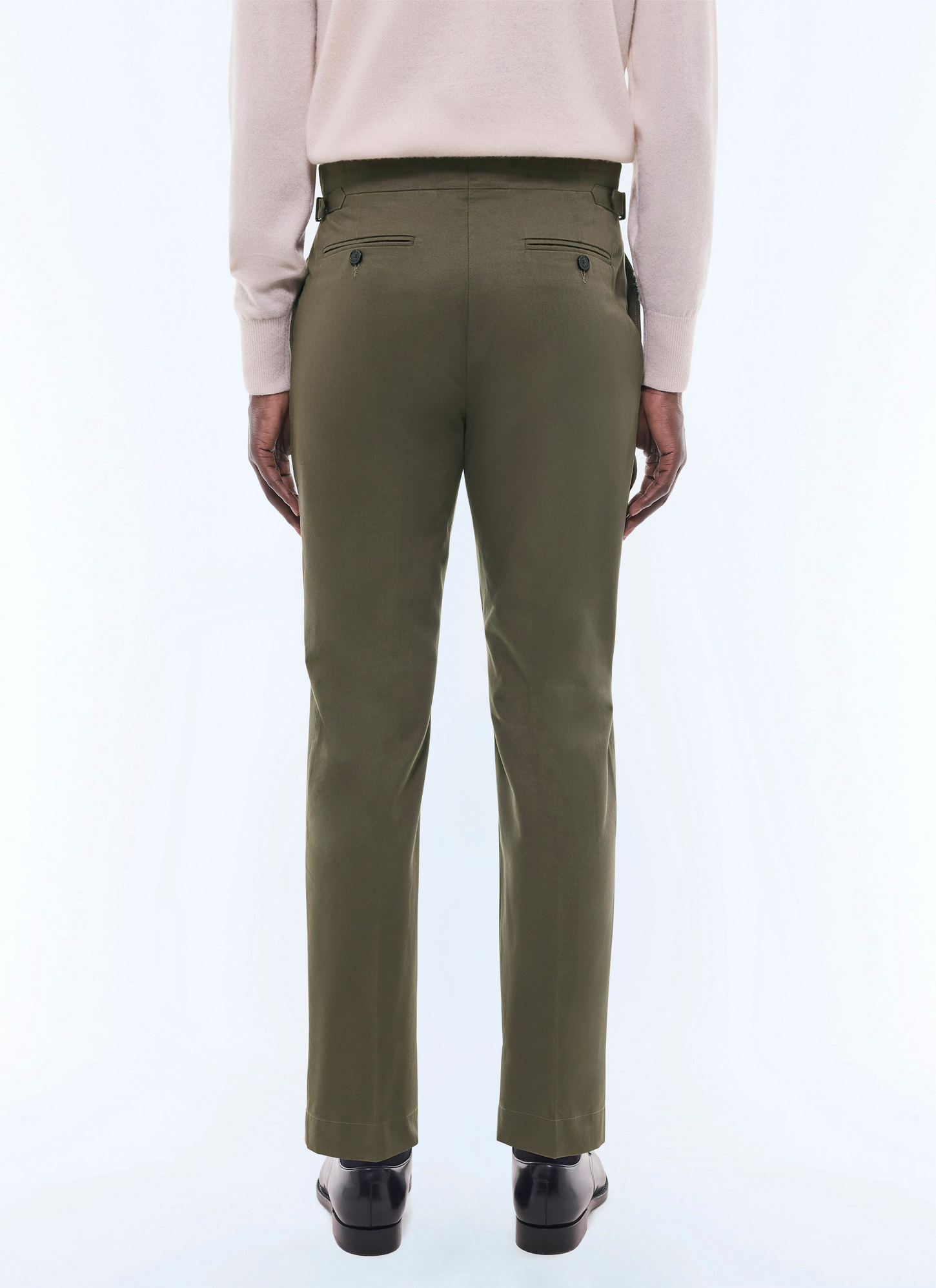 Pantalon chino vert homme toile de coton Fursac - P3FROP-FP03-H015