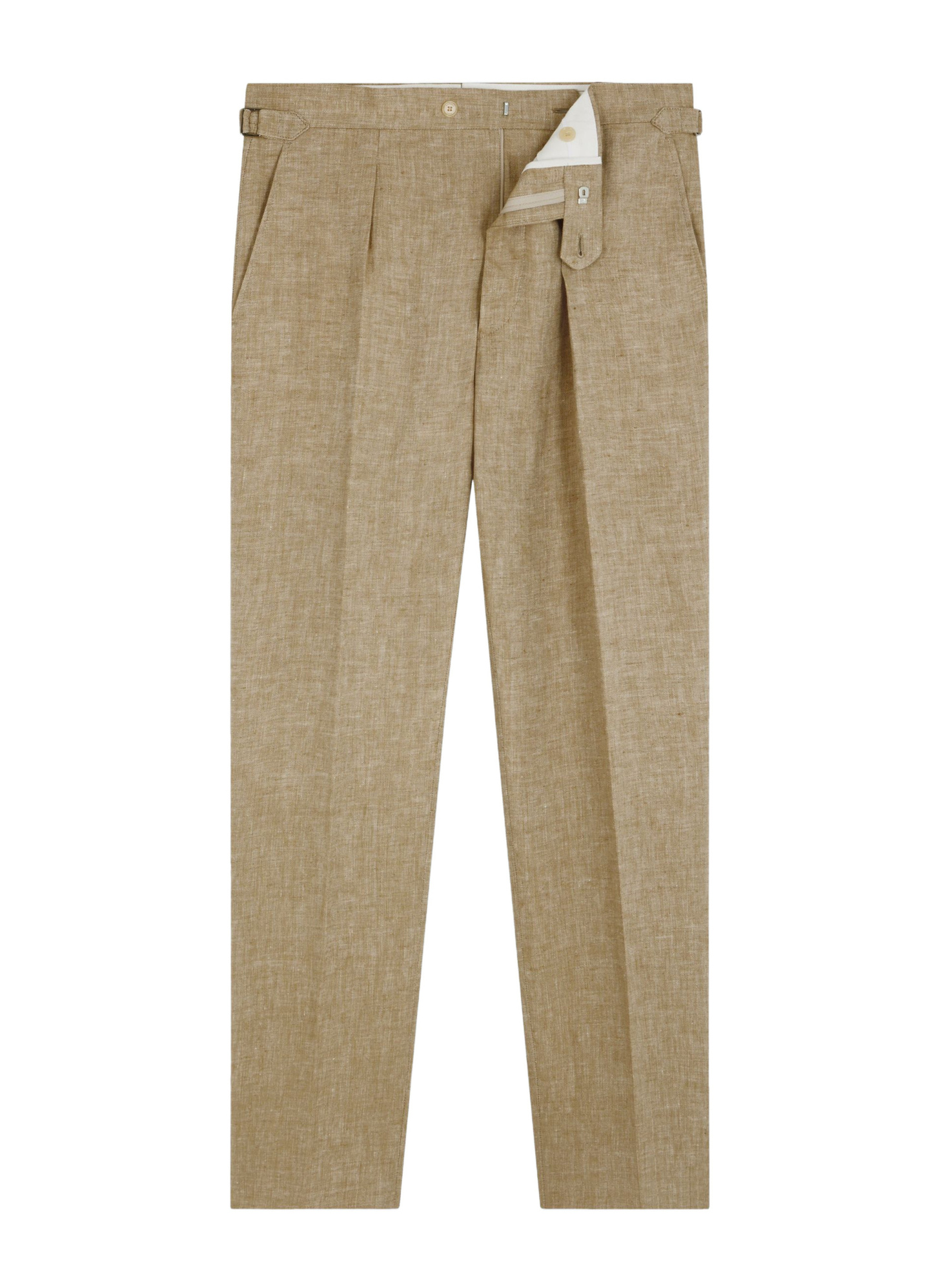 Pantalon beige homme serge de lin certifié Fursac - P3FASA-FX07-A008