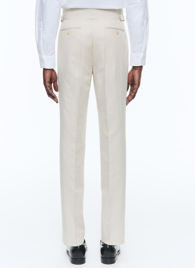 Pantalon homme toile de coton et lin Fursac - P3AXIN-DX03-A005