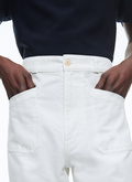 Pantalon flare en coton gabardine - P3DOWI-DP03-A001