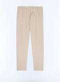 Pantalon élastiqué en seersucker rayé - P3CVOK-LX15-A008