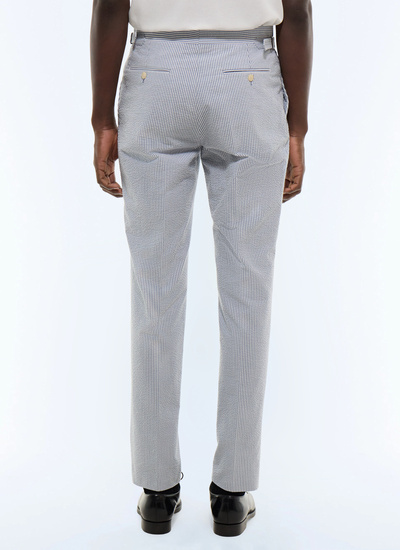 Pantalon homme seersucker de coton biologique Fursac - P3EXIN-LX15-D039