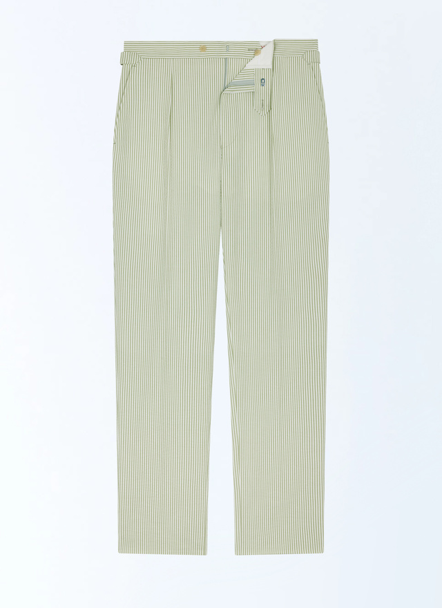 Pantalon seersucker de coton homme Fursac - P3FASA-FX01-H004