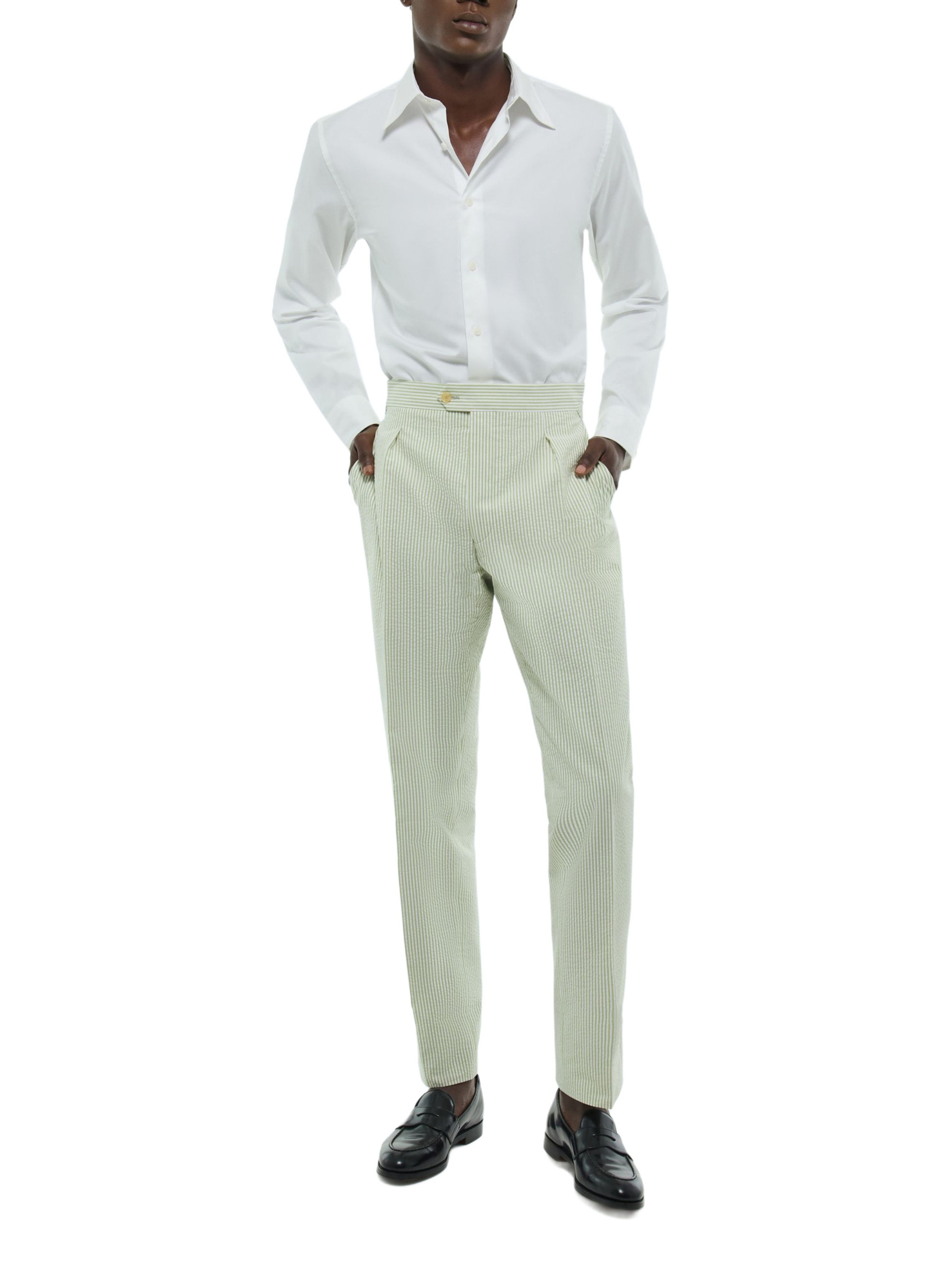 Pantalon seersucker de coton homme Fursac - P3FASA-FX01-H004