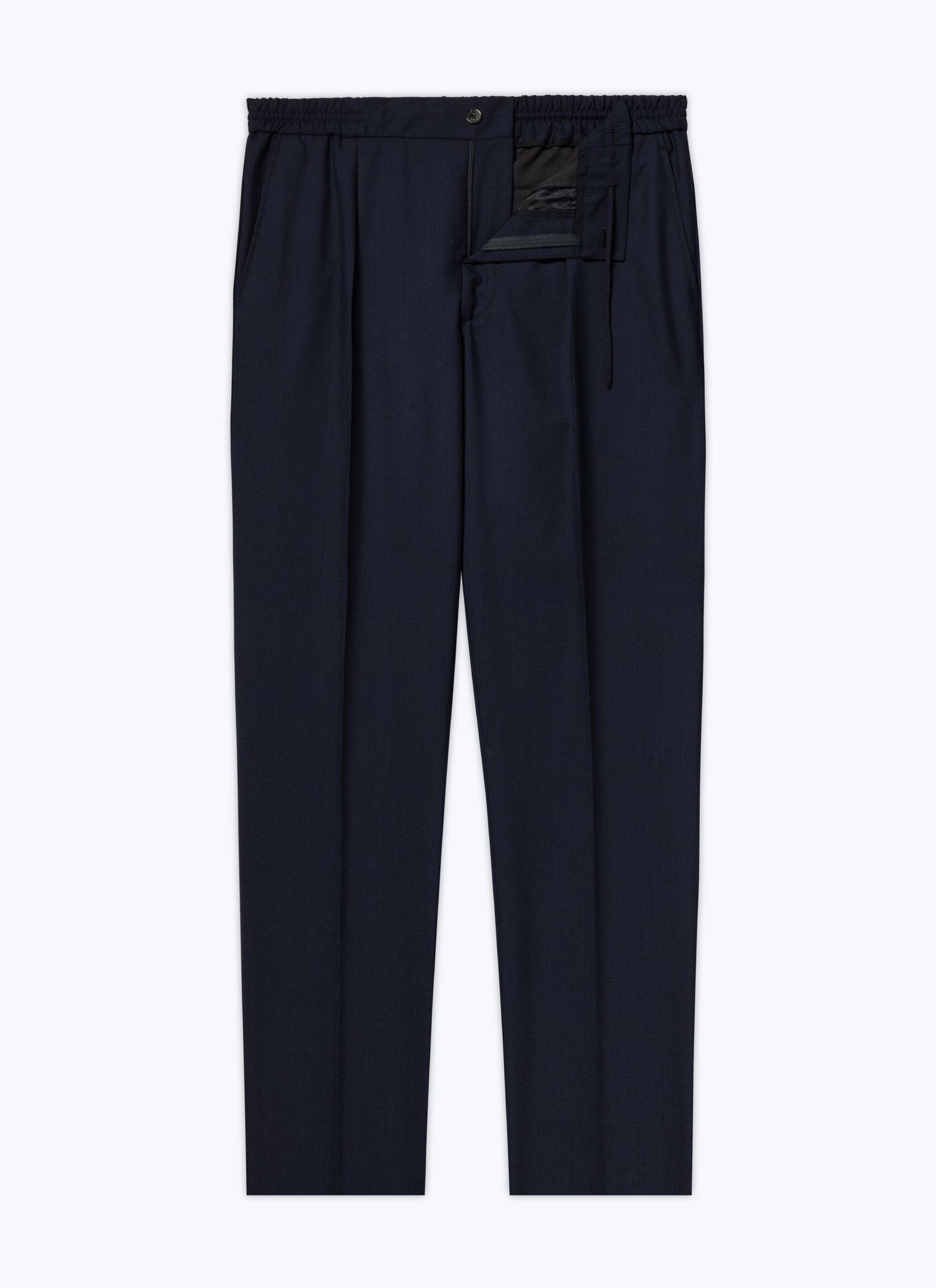 Pantalon bleu homme laine vierge fresco Fursac - P3CVOK-DC51-D031