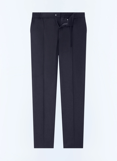Pantalon bleu homme flanelle de laine certifiée Fursac - P3CVOK-EC29-D030