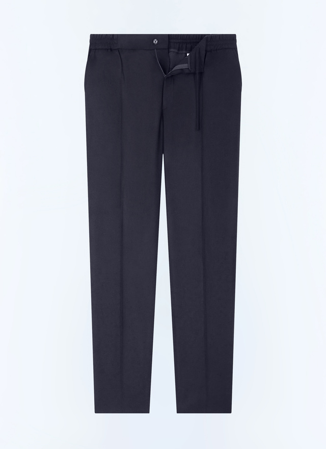 Pantalon bleu homme flanelle de laine certifiée Fursac - P3CVOK-EC29-D030