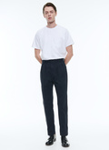 Pantalon à pince en coton gabardine - P3DCNO-DP03-D030