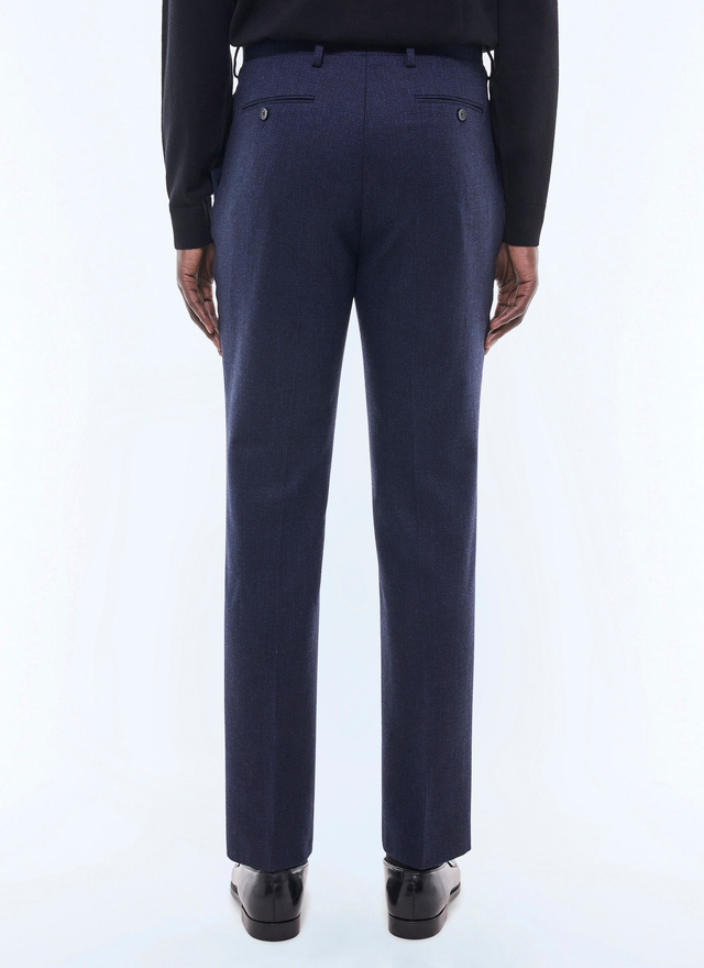 Pantalon homme laine vierge, coton et lin Fursac - P3ETAN-CX40-D030
