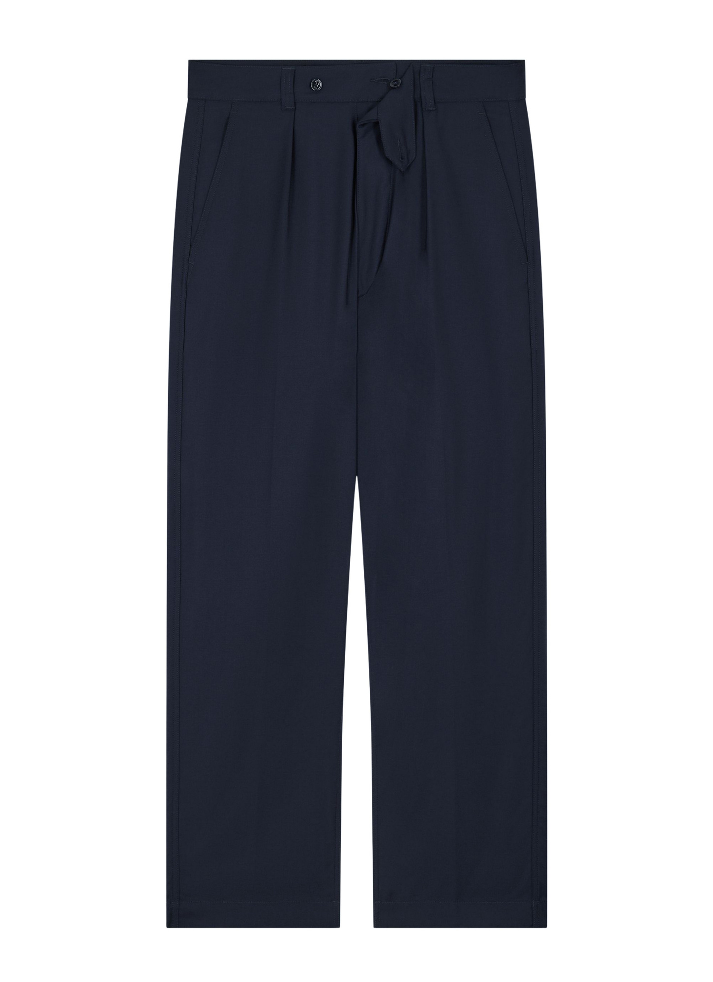 Pantalon bleu homme toile de laine Fursac - P3FROG-FX04-D030