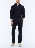 Pantalon cargo en twill de coton - P3GAGO-FP03-D030