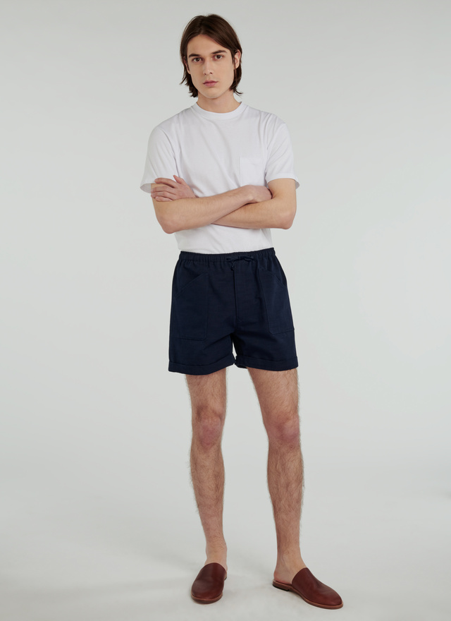 Pantalon homme bleu marine coton Fursac - P3VAJO-VX01-32