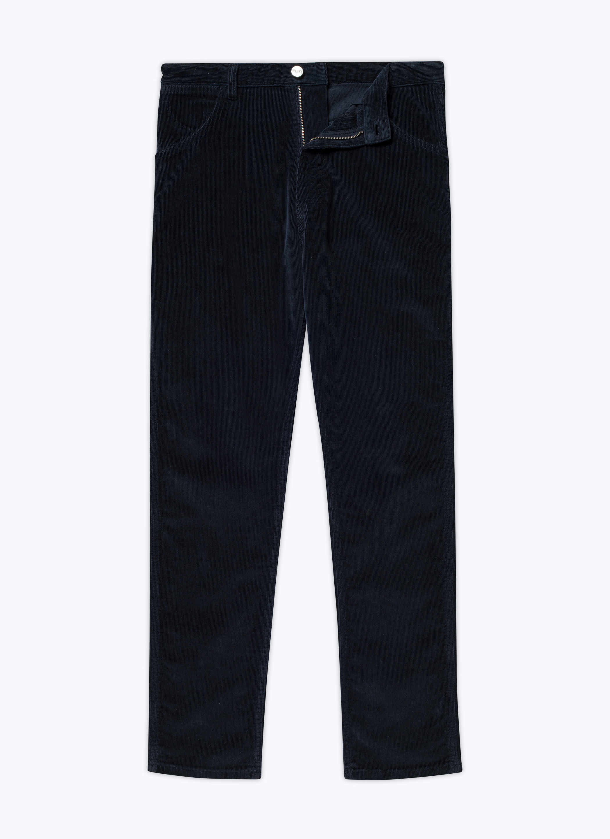 FURSAC - Pantalon en velours côtelé bleu marine - Homme - Taille 33 - Bleu