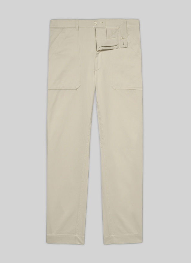 Pantalon blanc homme coton Fursac - 22EP3VAGO-VP07/02