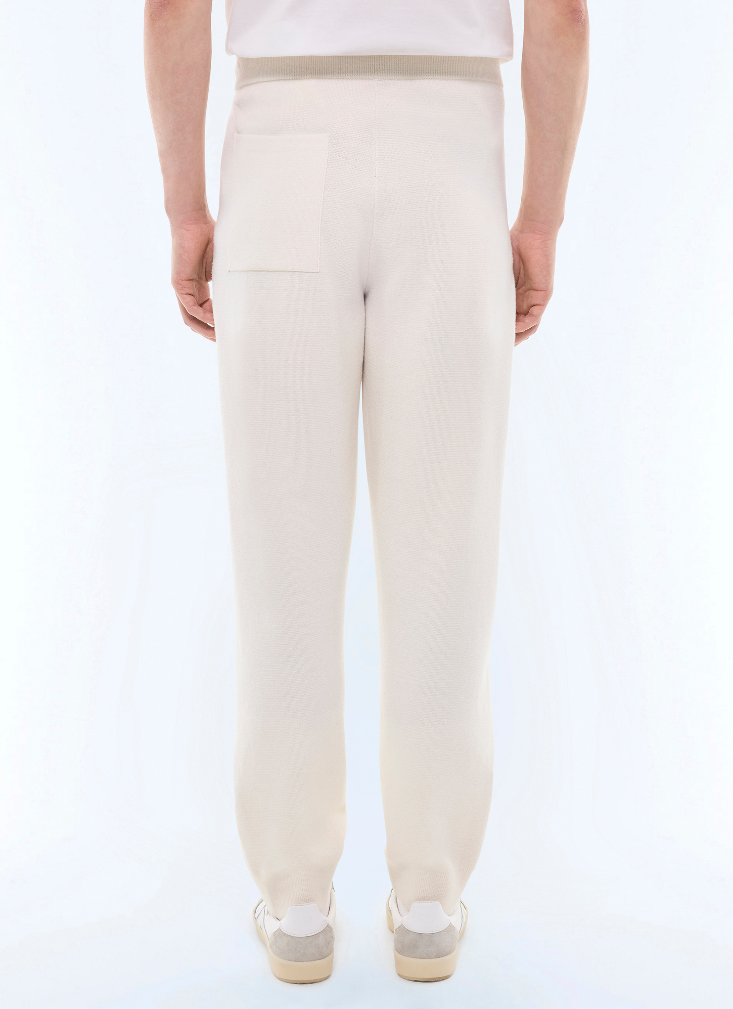 Pantalon homme maille de laine et coton Fursac - P3GING-GA18-A002