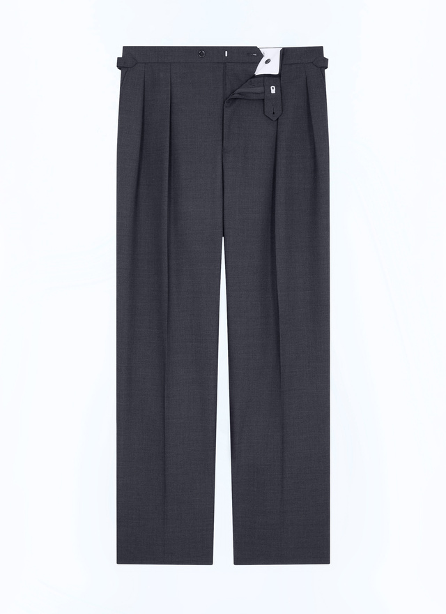 Pantalon gris homme toile de laine vierge certifiée Fursac - P3GARG-BV01-B022