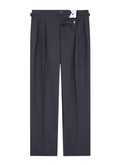 Pantalon double pinces en toile de laine - P3GARG-BV01-B022