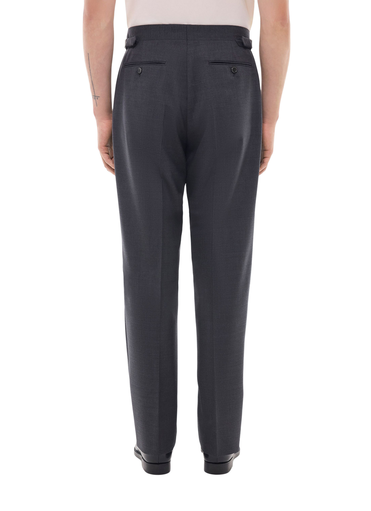 Pantalon gris homme toile de laine vierge certifiée Fursac - P3GARG-BV01-B022