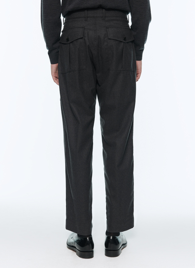 Pantalon homme Fursac - Cargo en flanelle de laine gris anthracite gris anthracite 22HP3ARGO-OC55/22