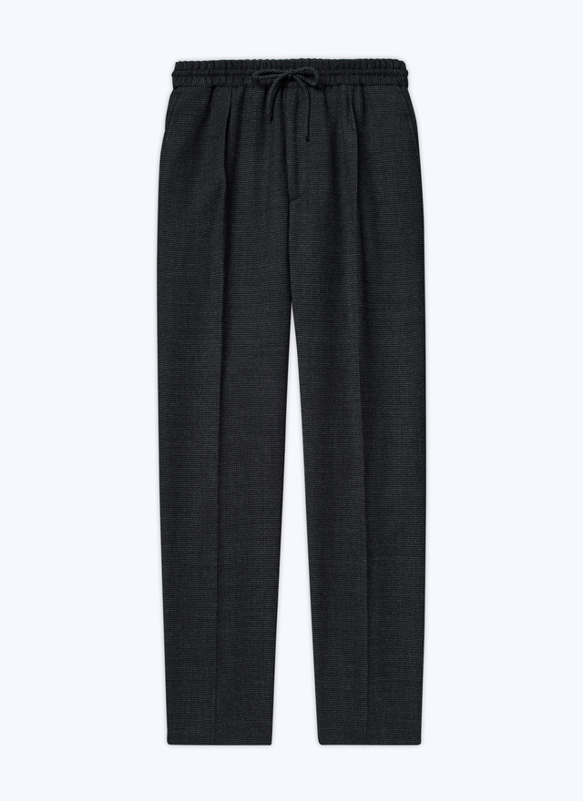 Pantalon gris homme natté de laine vierge Fursac - 22HP3VOKY-AX03/21